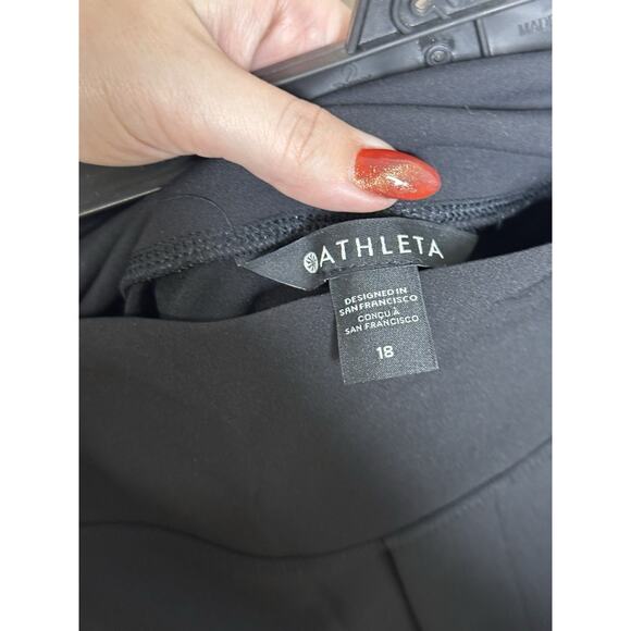 Athleta Women’s 18 Endless High Rise Pants Black Straight Leg Crop Stretch $109 - Picture 5 of 7